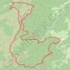 Le circuit de Salm : Coucou à la Roche de la Chatte pendue (Moussey) GPS track, route, trail