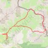 Mont Bal, Mont Aiga, Pel Brun, Mont des Fourches depuis le Camp des Fourches GPS track, route, trail