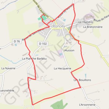 7 km GPS track, route, trail