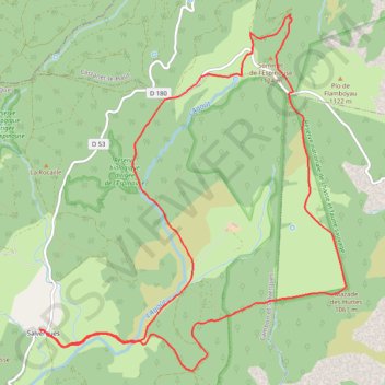 Col de l'Espinouse GPS track, route, trail