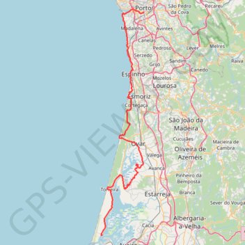 EV1, Section 16, Porto Gaia Aveiro on GPSies.com GPS track, route, trail