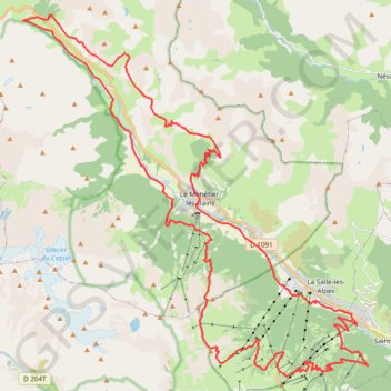 Grand tour Serre Chevalier et chemin du roy GPS track, route, trail