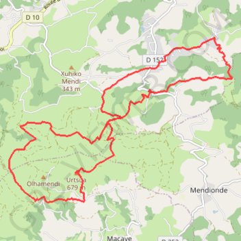LAPURDI Hasparren ; Ursuia 2008 GPS track, route, trail
