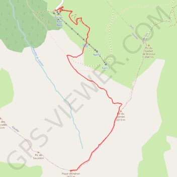 La Pique d'Endron GPS track, route, trail