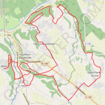Rando d'Ablon - Normandie GPS track, route, trail