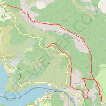 Crêtes de l'Ourbès GPS track, route, trail