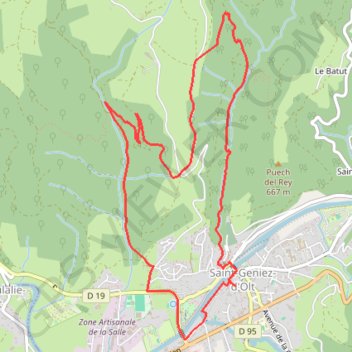 Espace VTT - Circuit 11 - La Vallée du Barribès GPS track, route, trail
