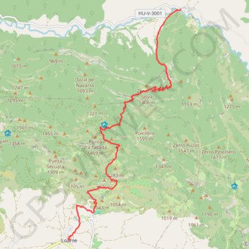 Traversée Loarre - Rasal GPS track, route, trail