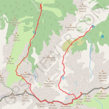 Caranca Pic de l'Enfer GPS track, route, trail