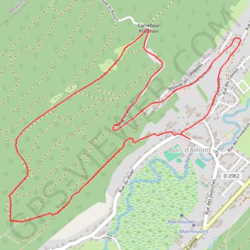 Le tour des Combettes - Bois-d'Amont GPS track, route, trail