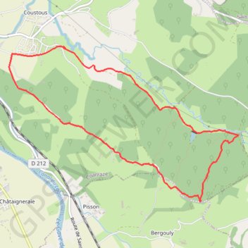 Coarraze Sargaillouse GPS track, route, trail