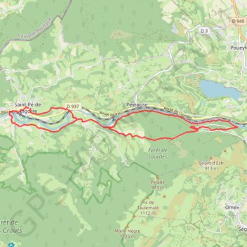 [Itinéraire] Circuit n°2 - Lourdes - Au fil du Gave GPS track, route, trail