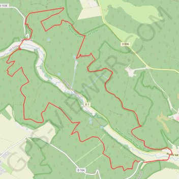 Les Balcons du Suzon - Messigny et Vantoux GPS track, route, trail