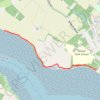 England Coast Path Westwards from Nacton Shore GPS track, route, trail