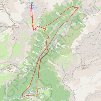 Vallée du Giffre, Cirque du Fer-à-Cheval, le Bout du monde GPS track, route, trail