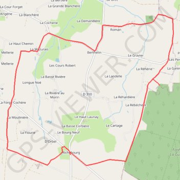 Pierre de Richebourg - Retiers GPS track, route, trail