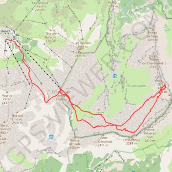 Tête à l’Âne GPS track, route, trail