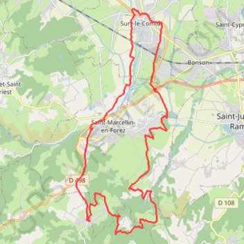 Sury - Perigneux GPS track, route, trail