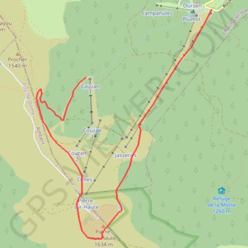 PSH Chalmazel_instance53261 GPS track, route, trail