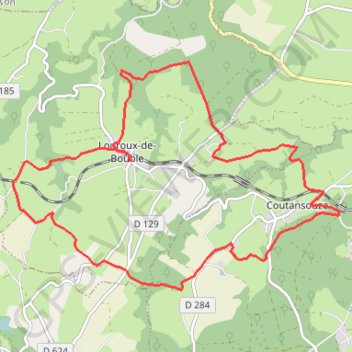 Circuit du Belon GPS track, route, trail