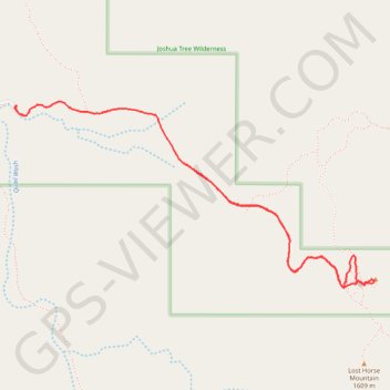 Lost Horse Mine GPS track, route, trail