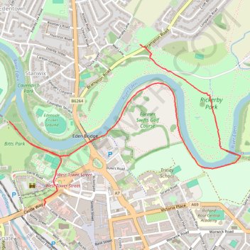 Carlisle Walk GPS track, route, trail