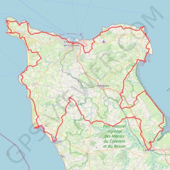 Tous les coins du Cotentin-12150732 GPS track, route, trail