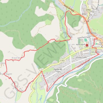 La Colle Brayal GPS track, route, trail