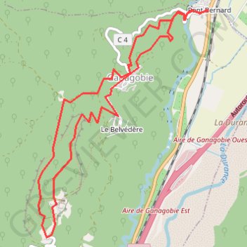 Ganagobie GPS track, route, trail