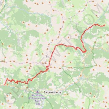 GR6 De Méolans Revel (Alpes-de-haute-provence) à Fouillouse (Hautes-alpes) GPS track, route, trail