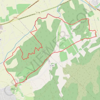 Rando de la chapelle Saint-Sixte GPS track, route, trail