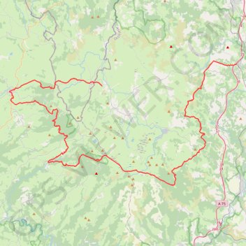 Tour des Monts Aubrac (Lozère - Aveyron - Cantal) GPS track, route, trail