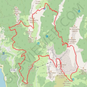 Tour du Lanfonnet XXL GPS track, route, trail