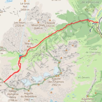 Col de Bérard GPS track, route, trail