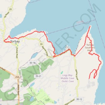East Coast Trail - Silver Mine Cobbler Path GPS track, route, trail