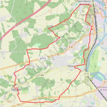 Circuit de Saint-Bond GPS track, route, trail