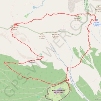 Randonnée matinale GPS track, route, trail
