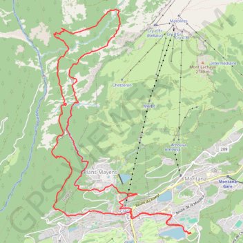 Bisse du Ro GPS track, route, trail