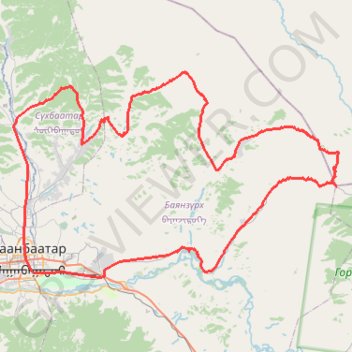 UDA 7 davaa challenge GPS track, route, trail