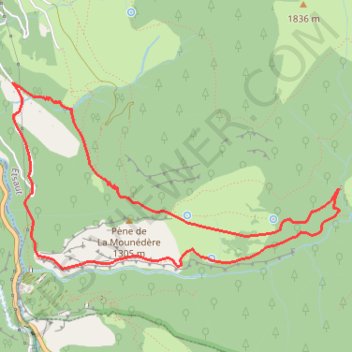 Chemin de la Mâture en vallée d'Aspe GPS track, route, trail