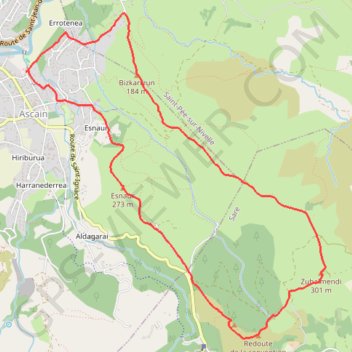 Les trois sommets de Bizkarzun, Zuhalmendi et Esnaur GPS track, route, trail