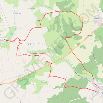 La Tour de Vèvres GPS track, route, trail