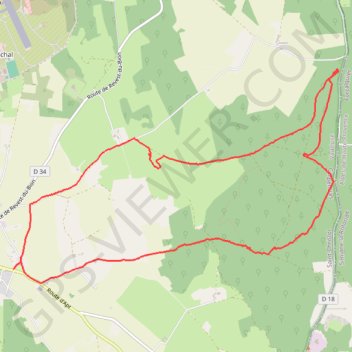 Le Grand bois - Saint-Christol GPS track, route, trail