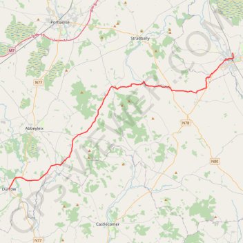 Athy - Durrow GPS track, route, trail