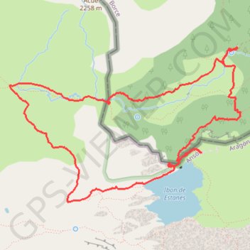 Lac d'Estaens par l'Escalé Aigues Tortes GPS track, route, trail