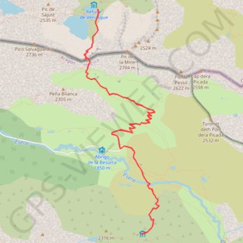 Venasque La Rencluse GPS track, route, trail