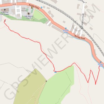 Vale to Barewise Bridge GPS track, route, trail