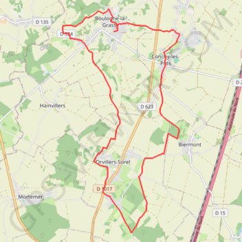 Circuit des Prés Verts - Boulogne-la-Grasse GPS track, route, trail