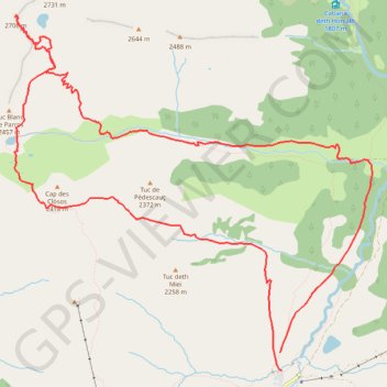 Tuc de Parros GPS track, route, trail
