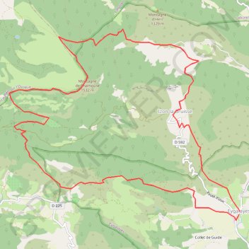 Baronnies - Montagne Chamouse par Eygalayes GPS track, route, trail